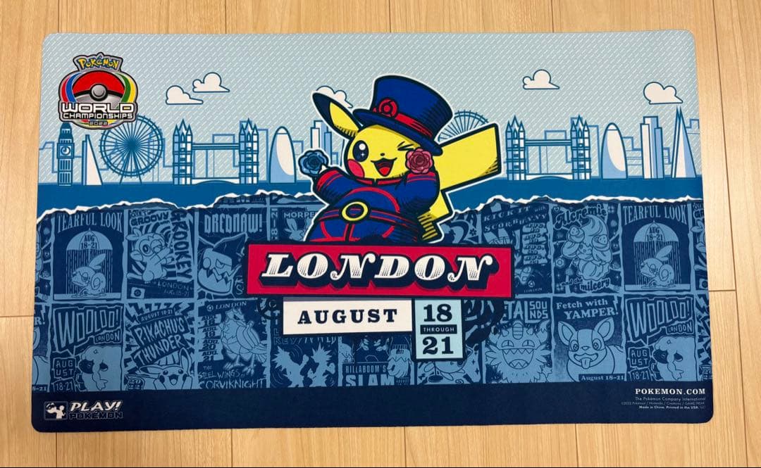【タイムセール】ポケカ WCS2022 ロンドン サブイベント プレイマット