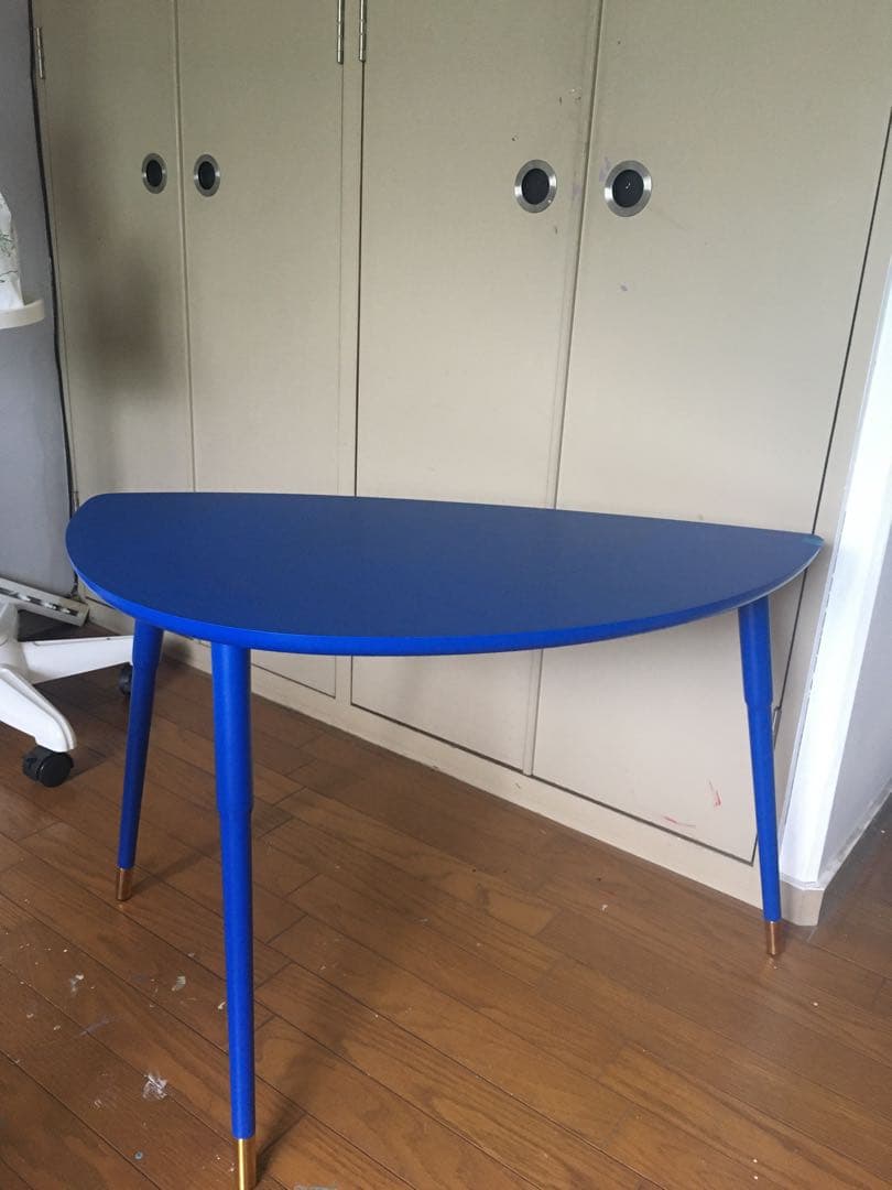 美品☆ IKEAイケア LÖVBACKEN 青 サイドテーブル