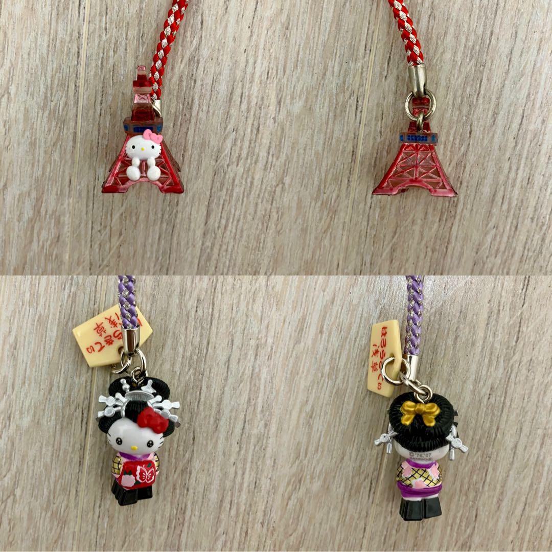 【36個/中古】ご当地キティ 値付け・その他ストラップ まとめセット 限定・廃盤