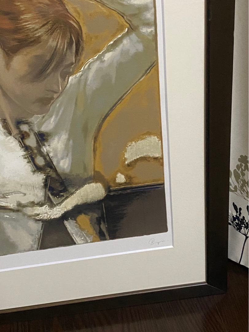 チ*2様 柏本龍太　リトグラフ　直筆サイン　限定300部 額縁額装　インテリア