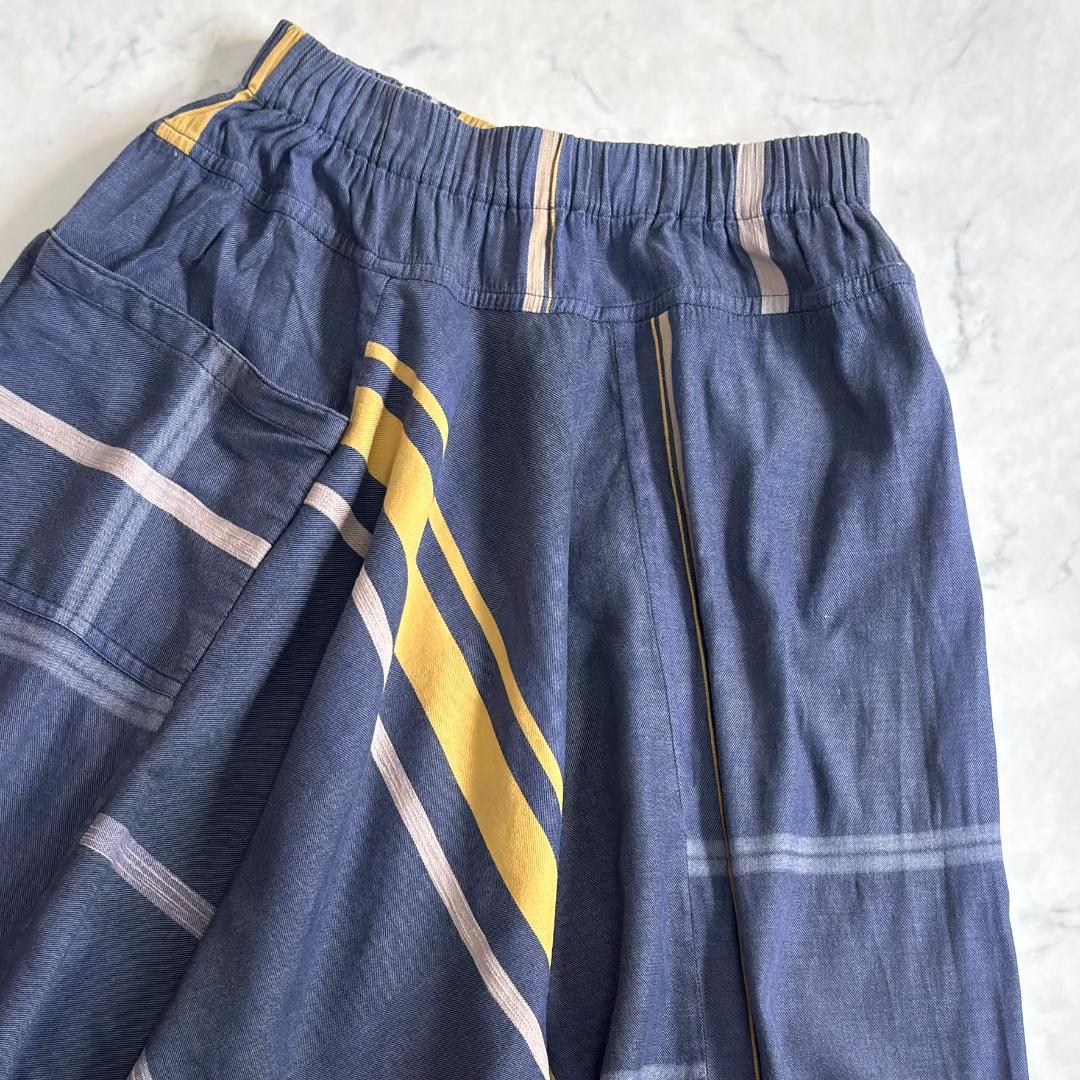 タマキニイメ サルエルパンツ タルンパンツ ネイビー系 rk7