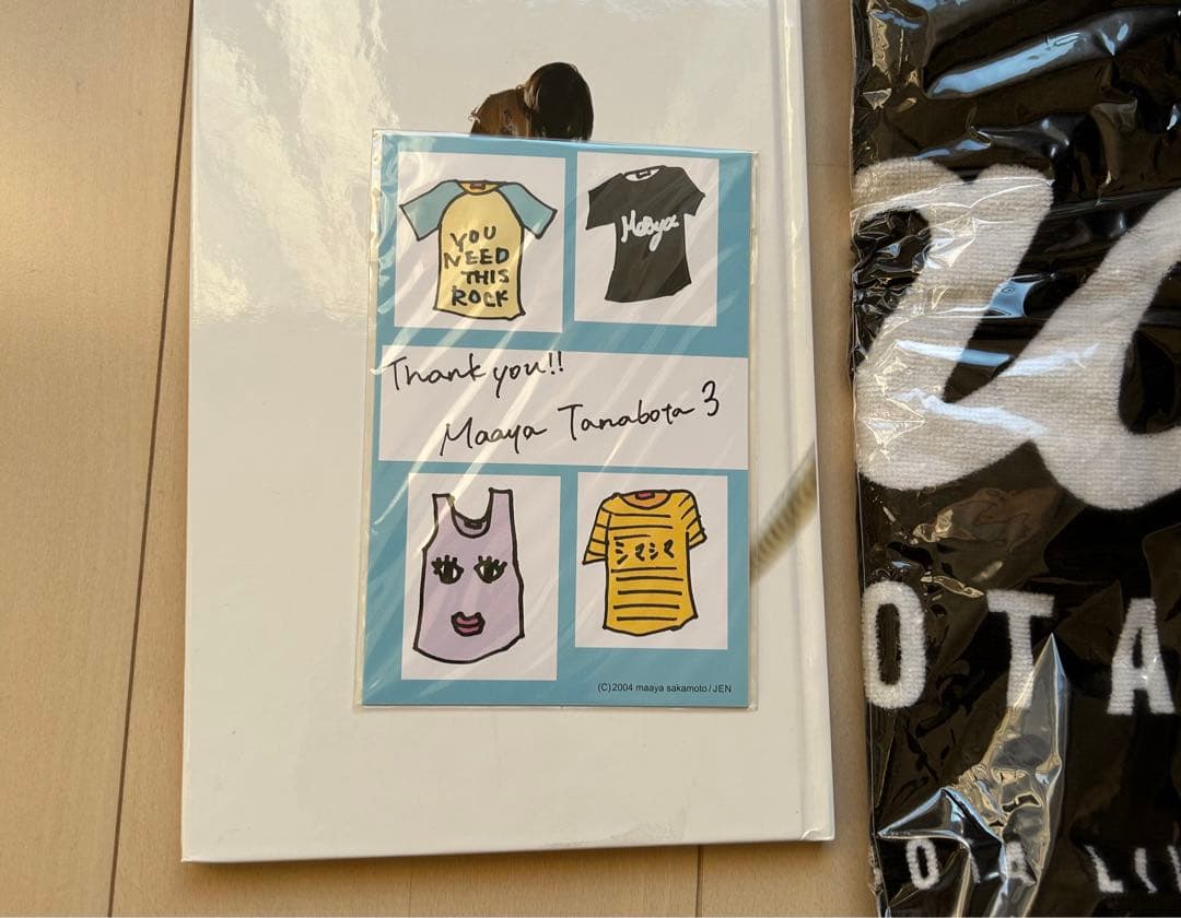 坂本真綾　タナボタ　3 パンフレット　タオル　ライブ　Live ポストカード