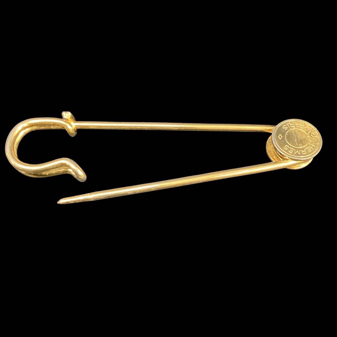 ★HERMES★ ピンブローチ★ゴールド【エルメス】