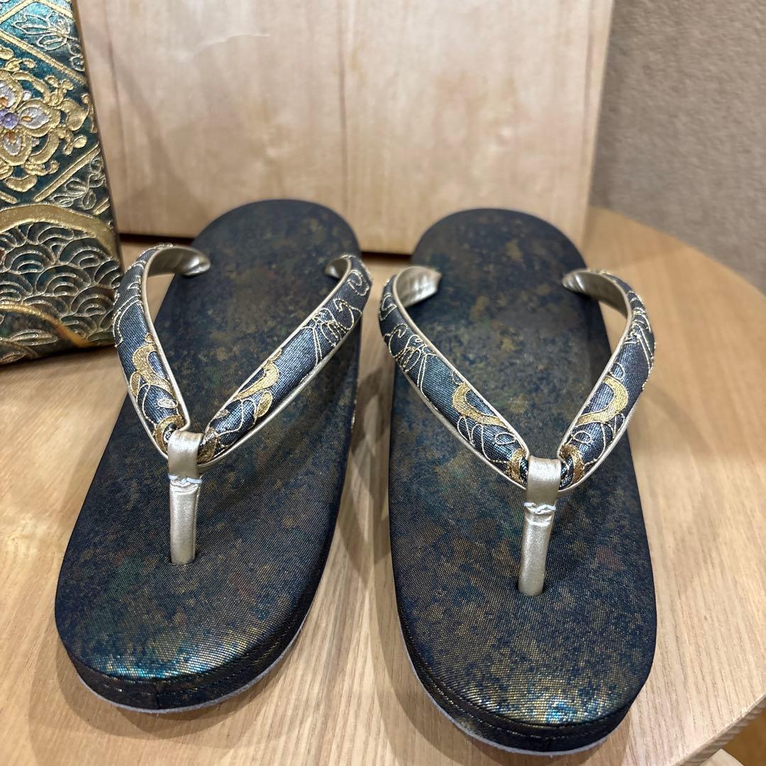 み*き様 創作御誂　スワトウ草履　バッグ