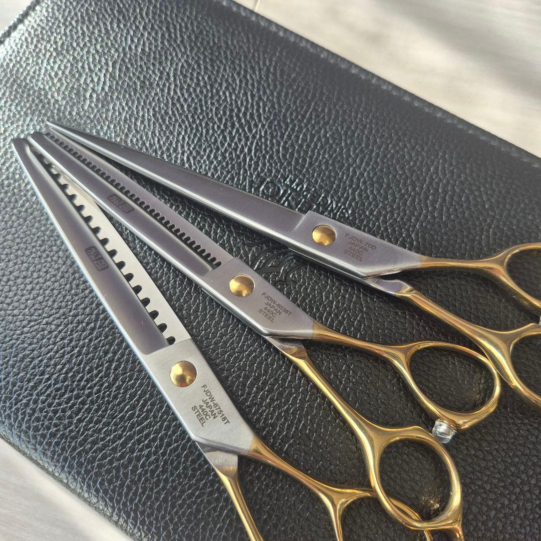 新品★フェニーチェ トリミングシザーセット★セニング&ストレートシザー