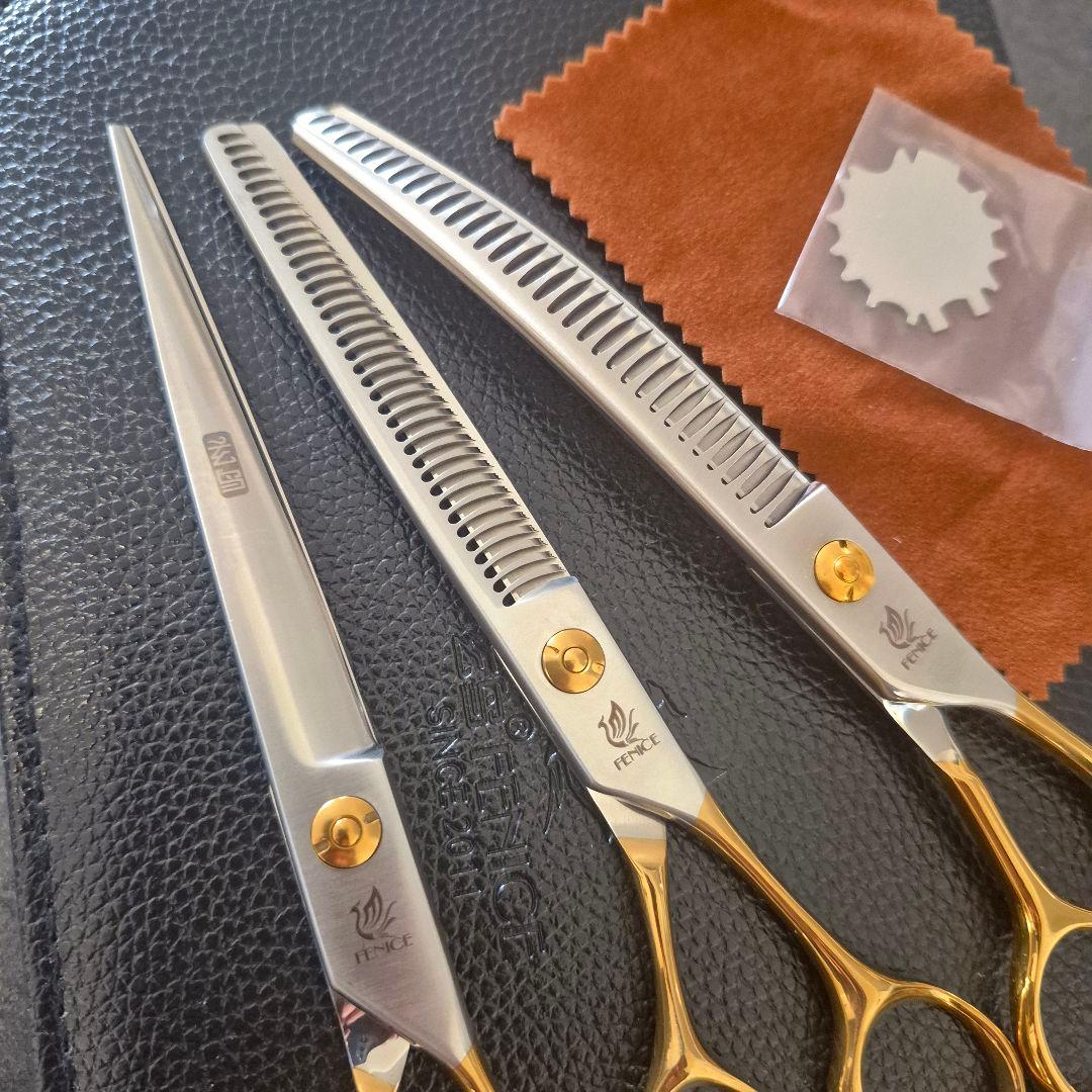 新品★フェニーチェ トリミングシザーセット★セニング&ストレートシザー