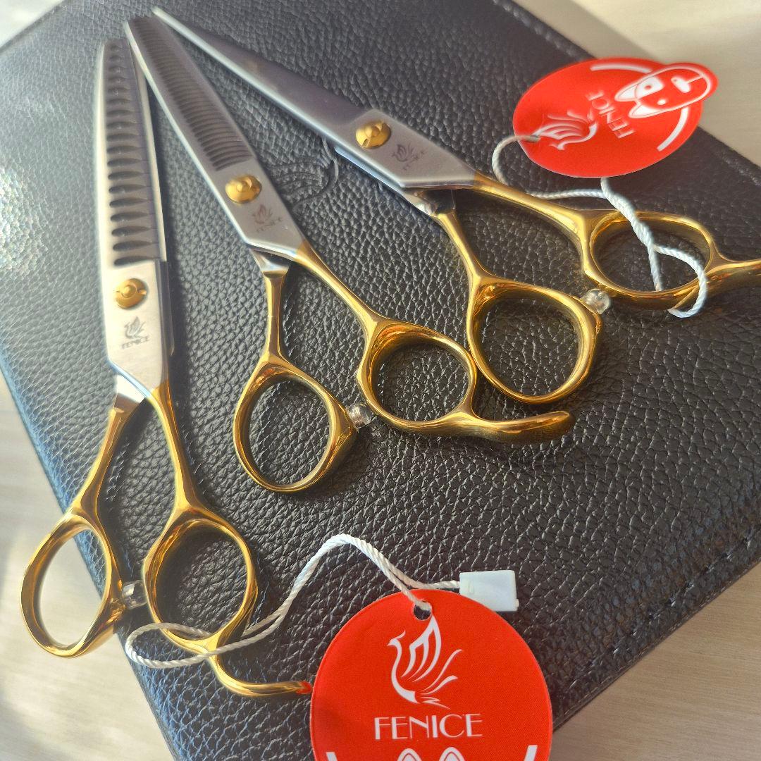 新品★フェニーチェ トリミングシザーセット★セニング&ストレートシザー