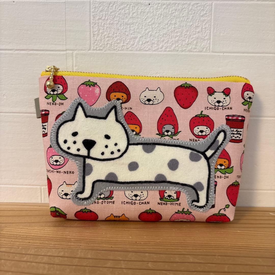 感謝価格　巾着　猫柄　ハンドメイド　小物入れ　おやつ入れ
