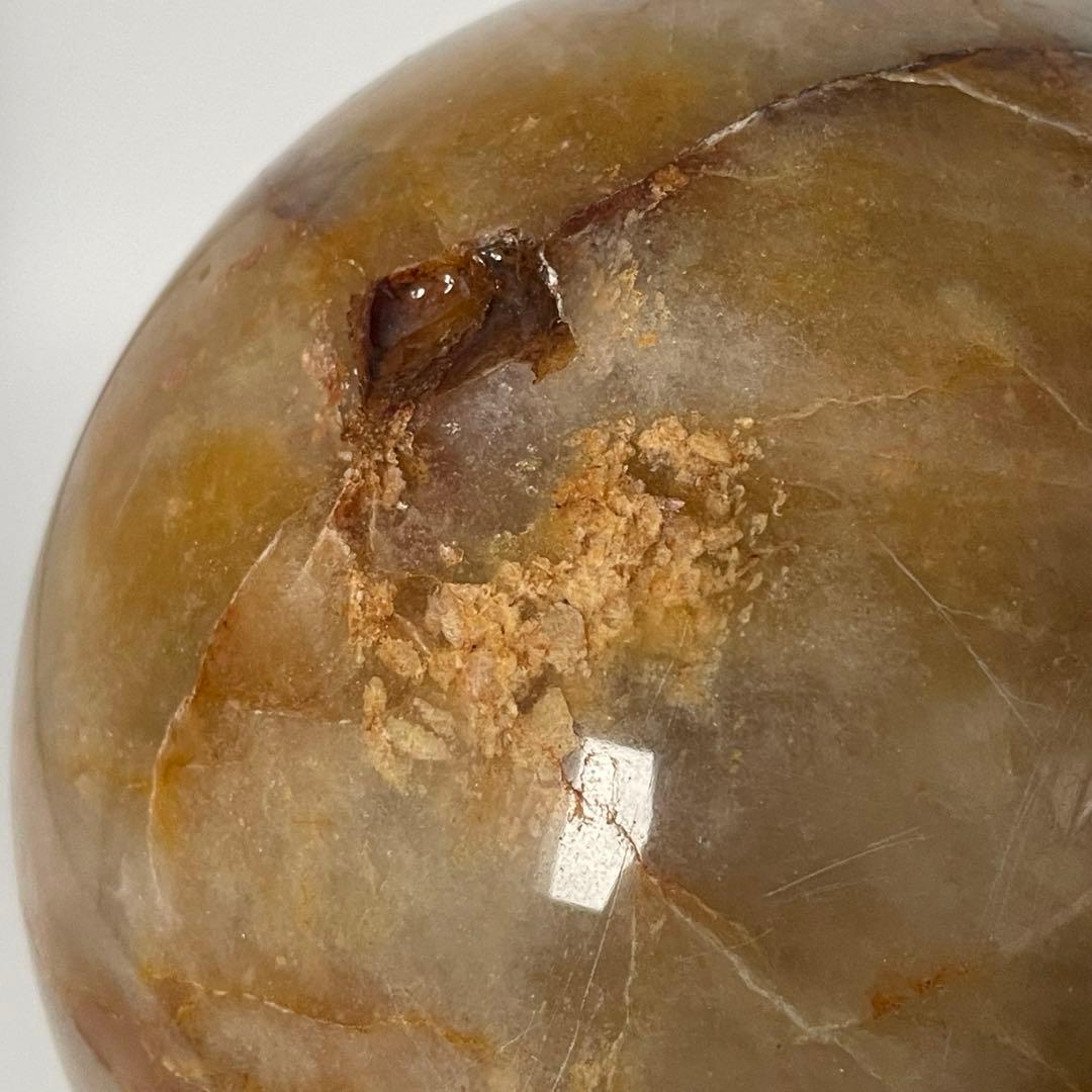 【H&E社正規品／保証書付き】ヒマラヤ・レッドゴールド・アゼツライト スフィア