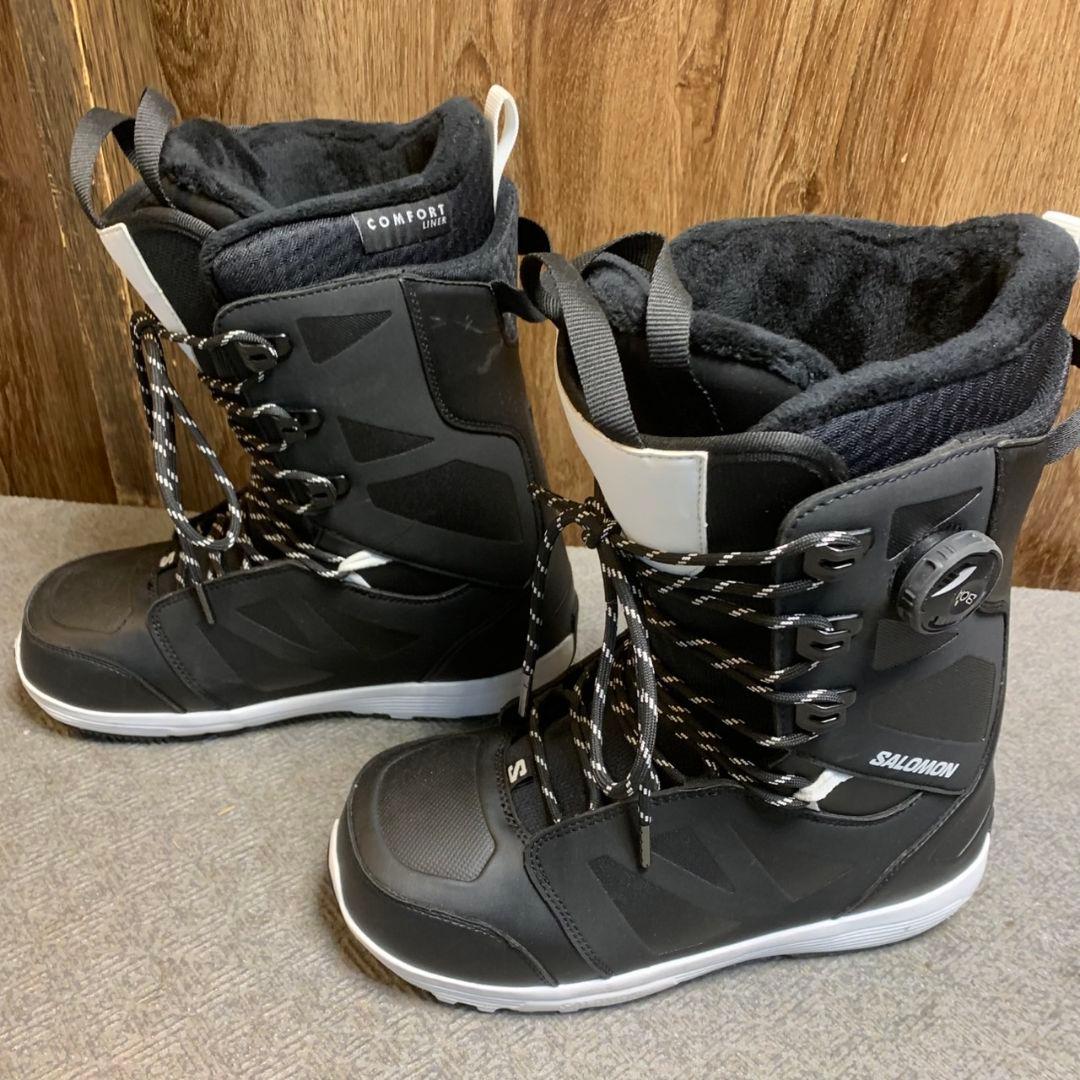 H253\" SALOMON LAUNCH スノーボードブーツ ブラック/ホワイト
