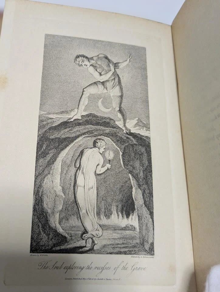 ★希少 ★ウィリアム・ブレイク★挿画本 The Grave★銅版画 13点★