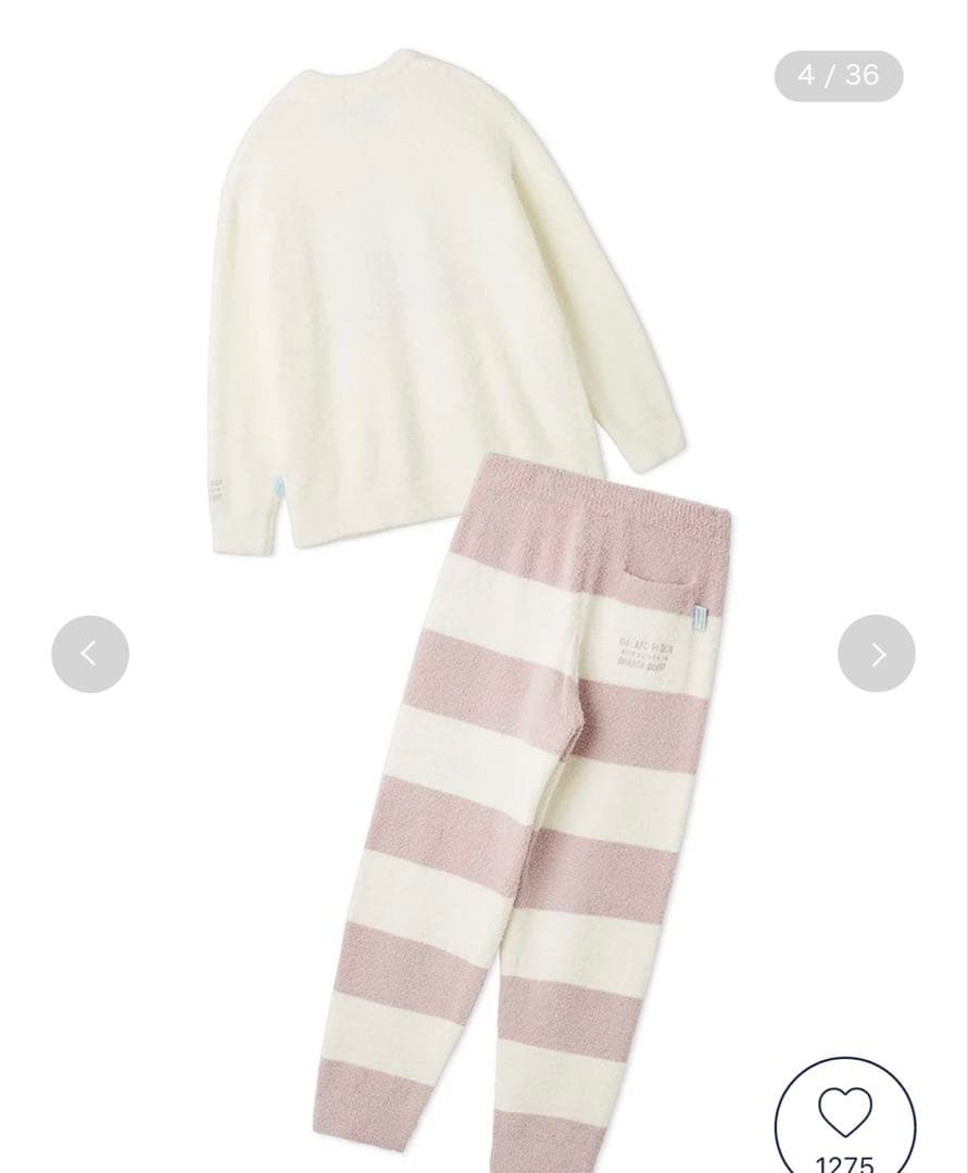 ジェラピケ　ドラクエ　ベビモコプルオーバー&ボーダーロングパンツセット新品未開封