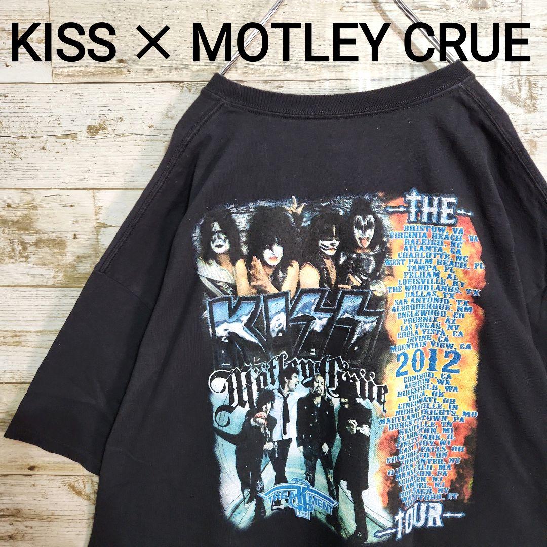 キッス　モトリークルー　ツアーT　バンドT　黒　XXL　2012