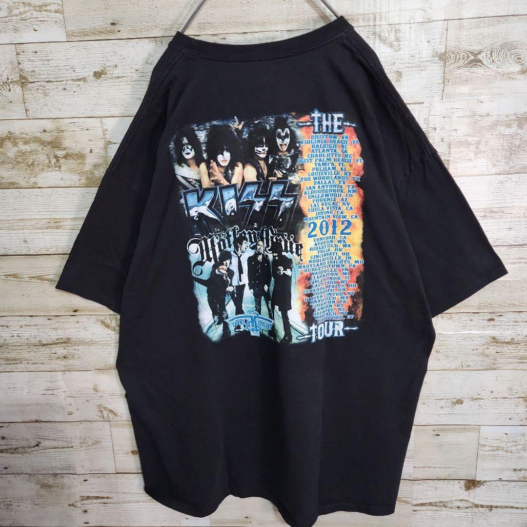 キッス　モトリークルー　ツアーT　バンドT　黒　XXL　2012