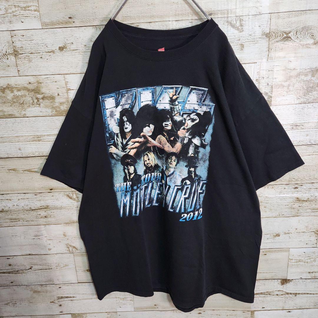 キッス　モトリークルー　ツアーT　バンドT　黒　XXL　2012
