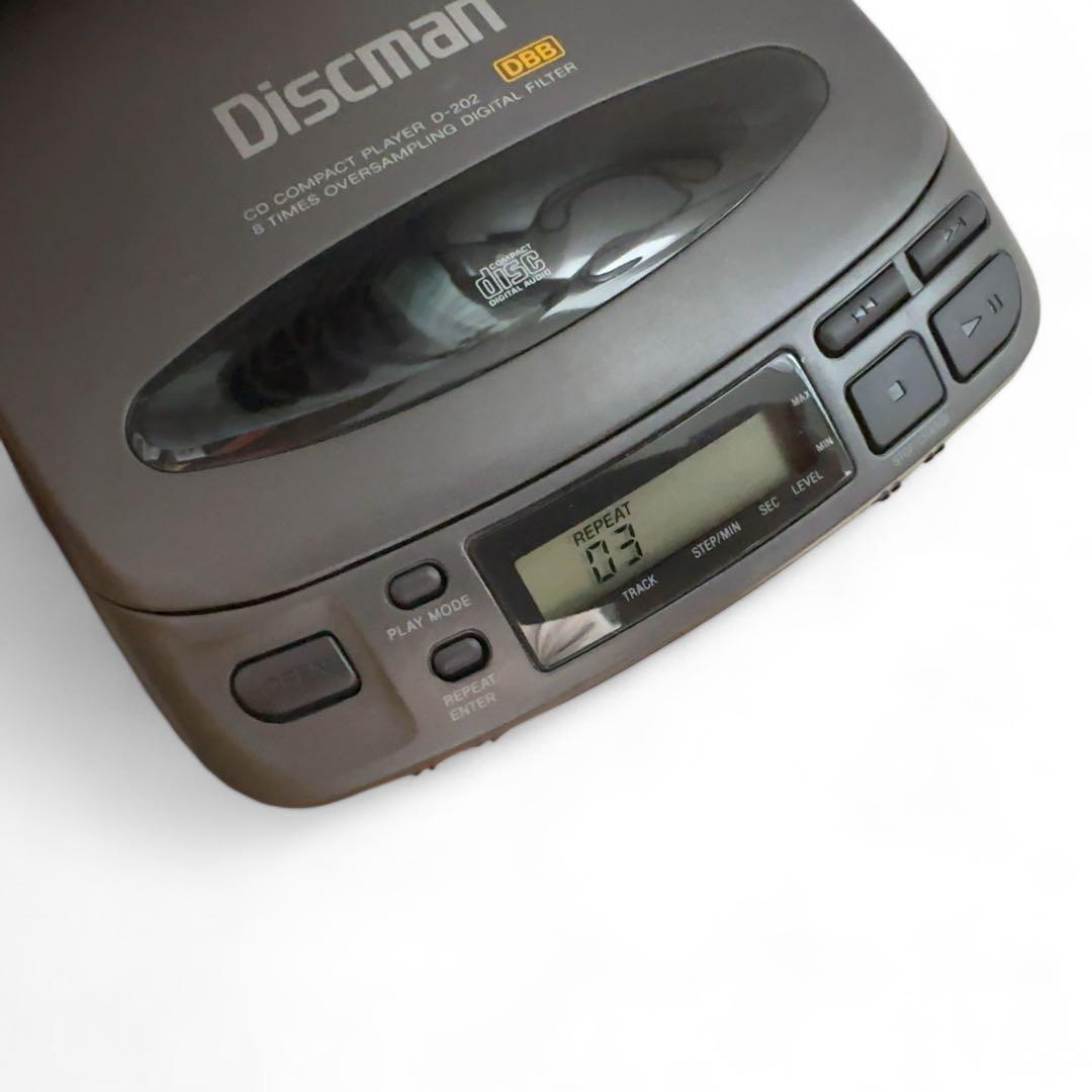 外観新品同様 SONY ポータブルCDプレイヤー D-202 ディスクマン
