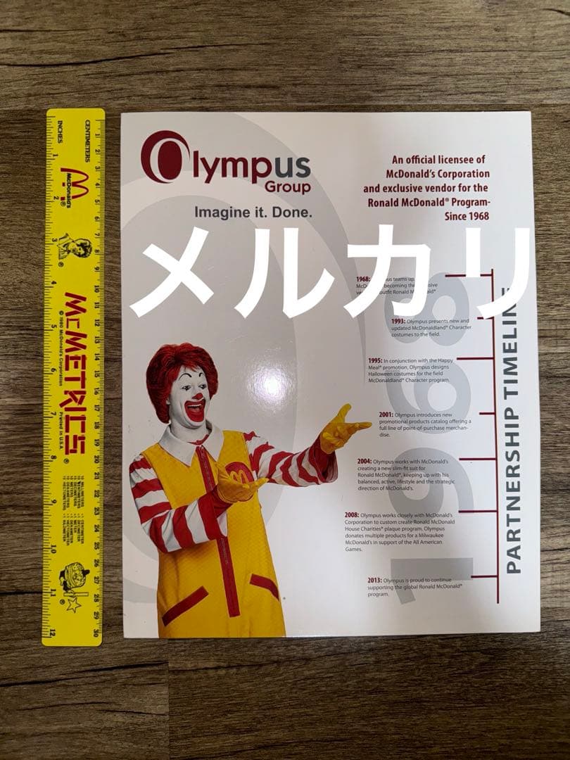 アメリカ マクドナルド ロナルド ペーパーファイル 衣装カタログ 印刷物 レア