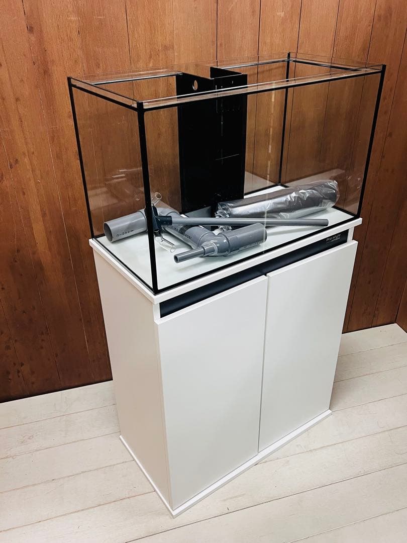 ラスト１セット限定　特注仕　600×300×360オールガラスオーバーフロー水槽