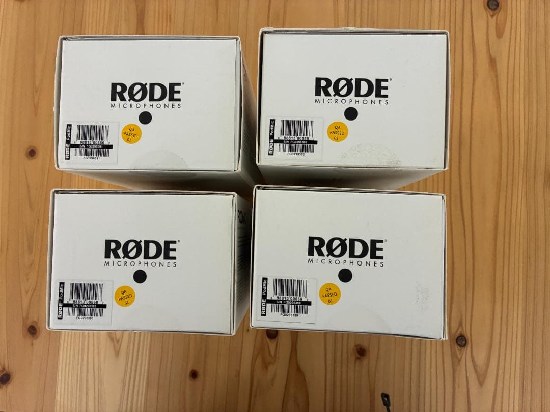 4個 RODE MICROPHONES ポッドマイク PODMIC
