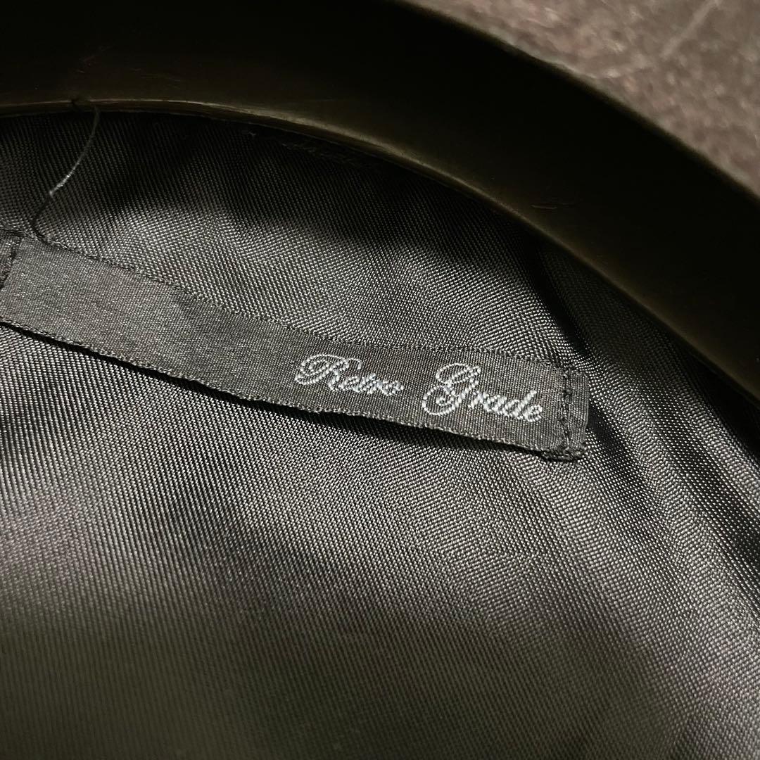 極美品/Lサイズ レトログレード レザージャケット シングルライダース ステッチ