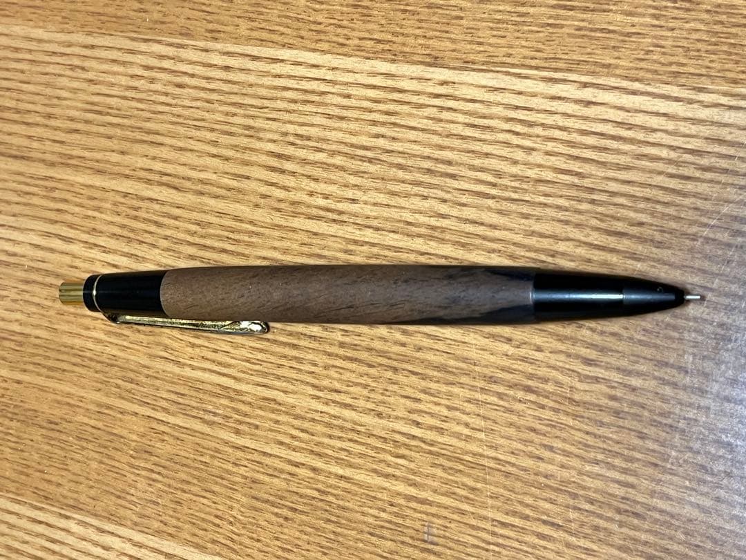 野原工芸特上黒柿半孔雀杢シャーペン