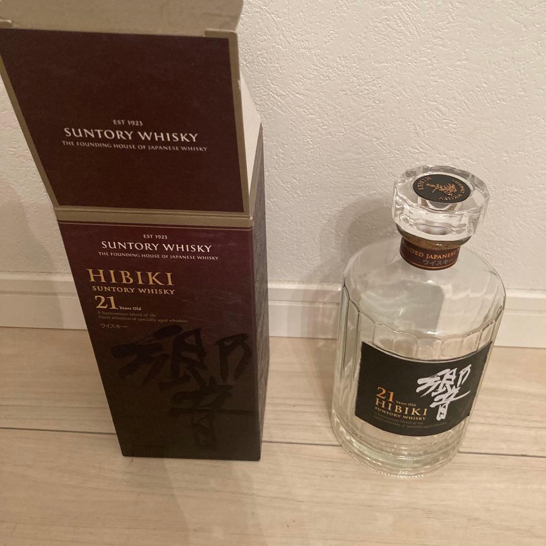 響21年 ウイスキー 750ml 空瓶　空箱付き