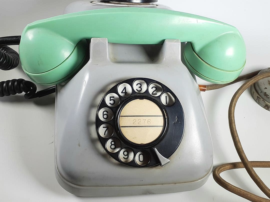 ボーズホーン　ダイヤル式　電話機　昭和38年12月製造　岩崎通信機　日東通信機