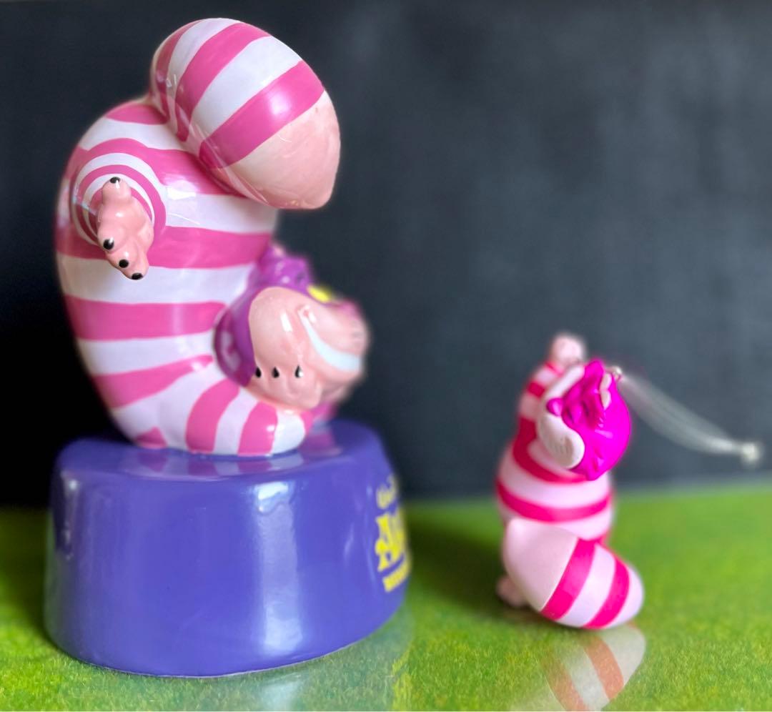 チシャ猫 ディズニー 不思議の国のアリス 陶器製の貯金箱 オーナメント 2種