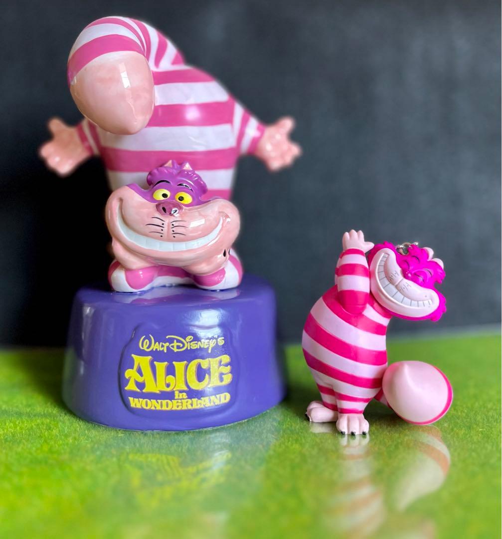 チシャ猫 ディズニー 不思議の国のアリス 陶器製の貯金箱 オーナメント 2種