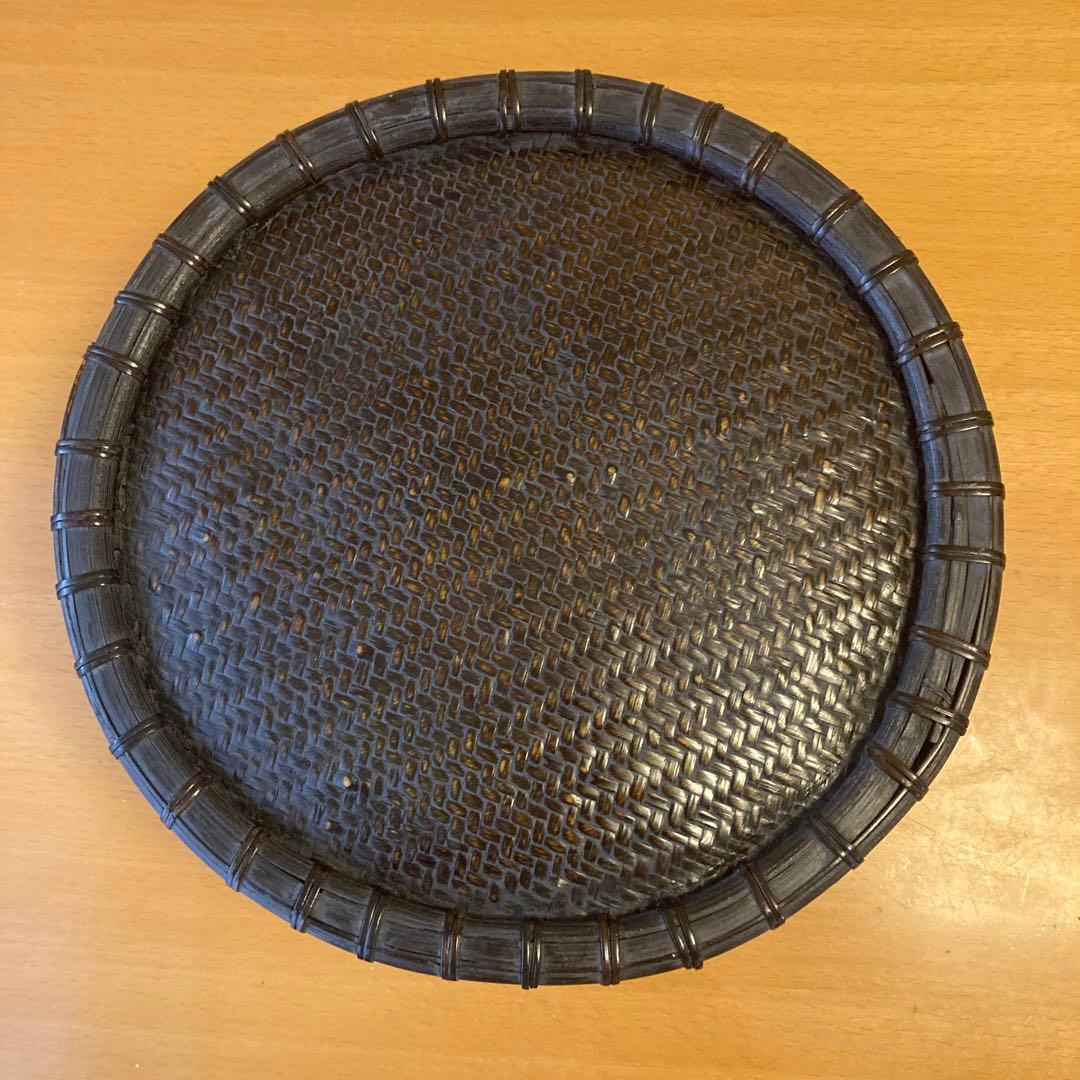 唐物　丸　炭斗 和田菁竺 作　共箱　茶道具