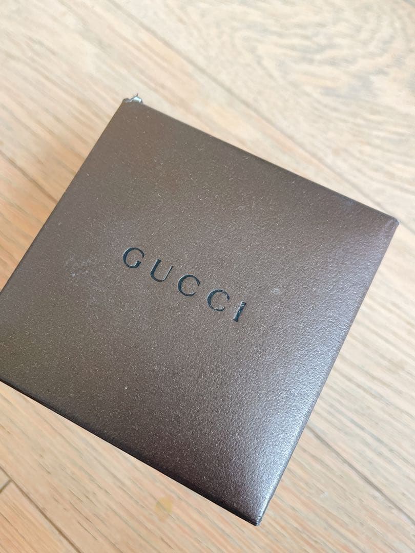 値下げ　GUCCI Gロゴスタッドピアス シルバー750 K18WG