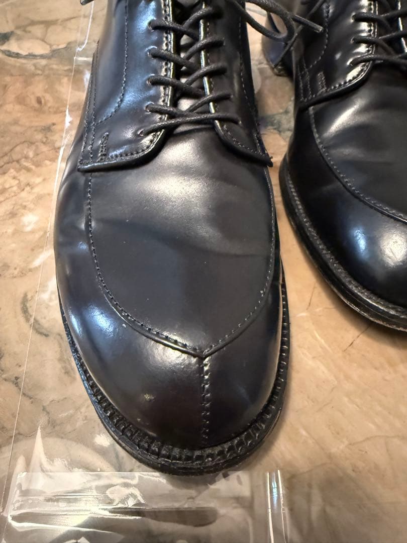 Alden ブラック Vチップ　コードヴァン　シューツリー付