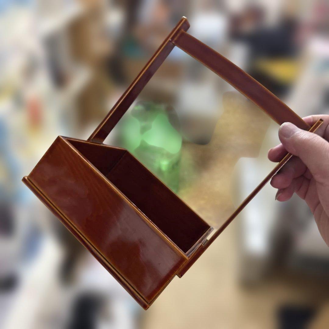 未使用　美品　伝統工芸 飛騨春慶塗 手提げ三段重 箱付き 天然木 漆器 お重