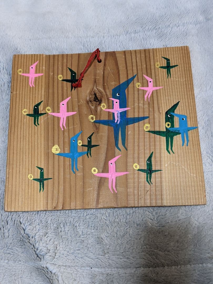 弓指 寛治 直筆彩色画 絵馬（ 大サイズ ）