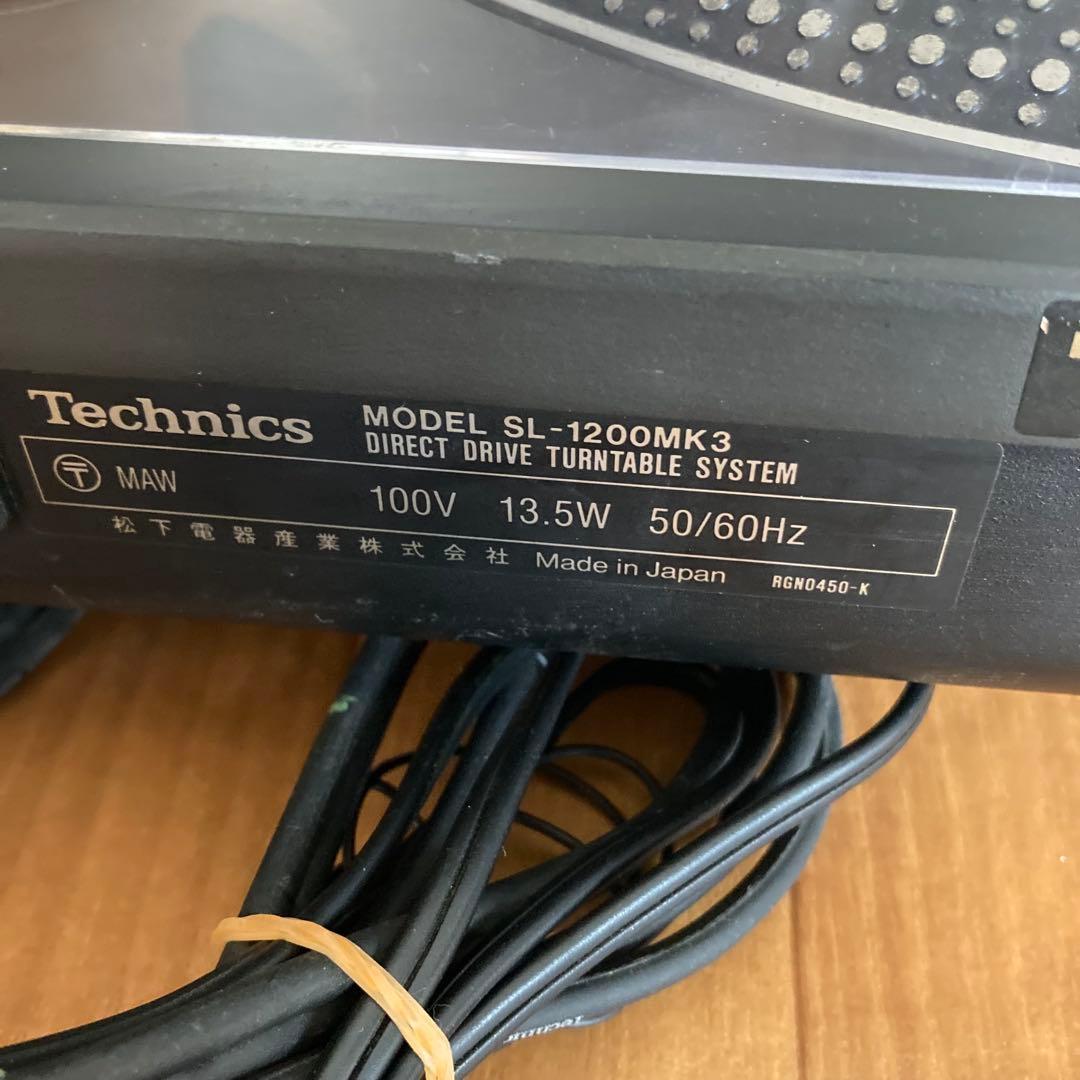 【ジャンク】Technics SL-1200MK3 ターンテーブル レコード