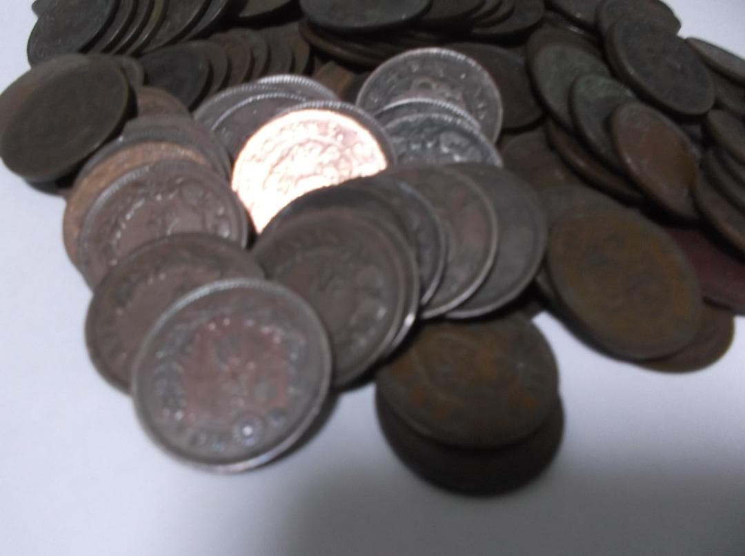 【送料無料】C-15　　明治竜半銭銅貨200枚