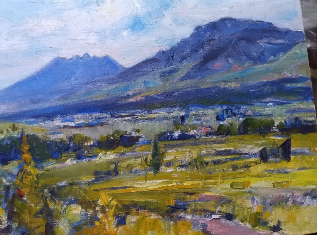 サインは２枚目にあります写真12枚です直筆油彩です