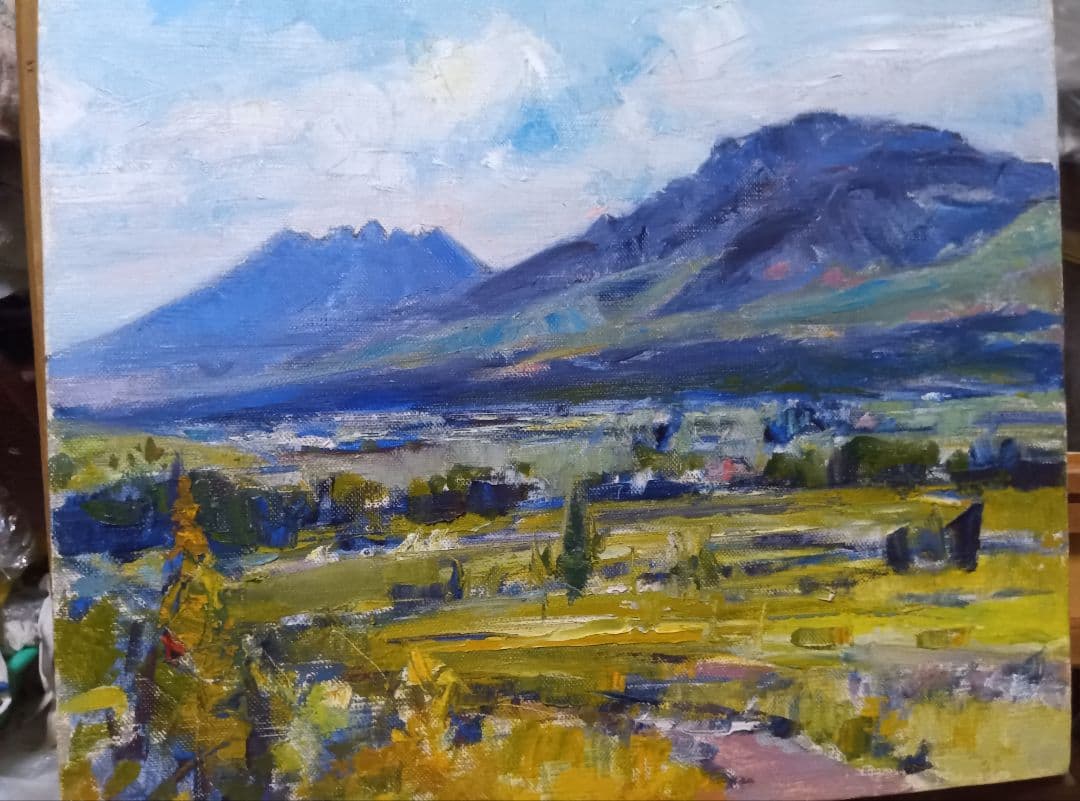 サインは２枚目にあります写真12枚です直筆油彩です