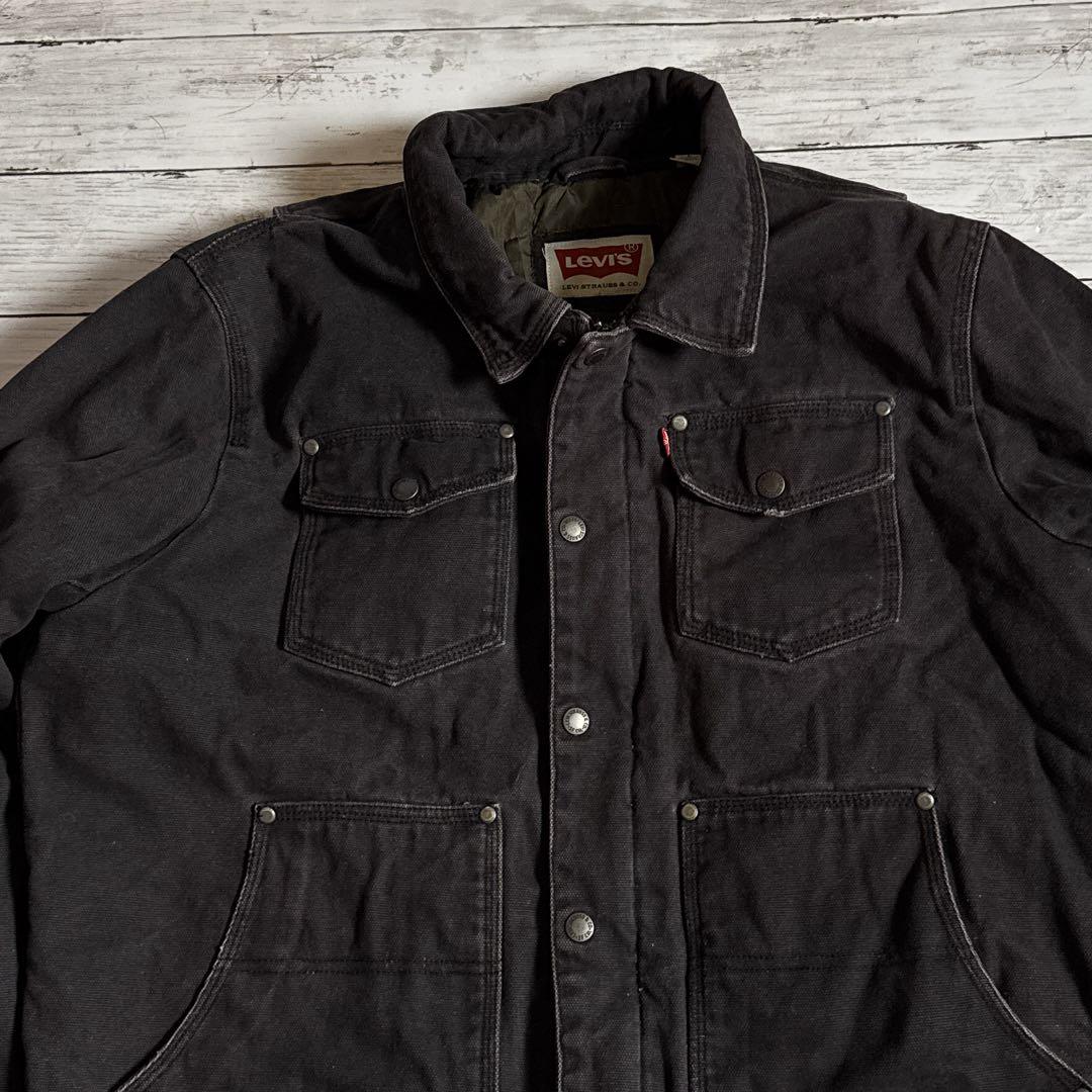 古*生様 Levi's リーバイス コットン ダックワークジャケットブラック　メ