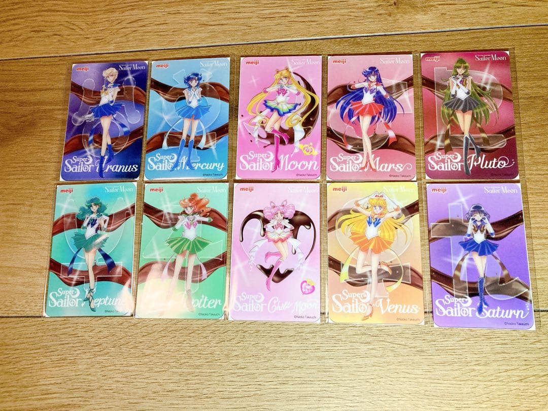 セーラームーン　明治　チョコレート　クリアカード　限定コラボパッケージ