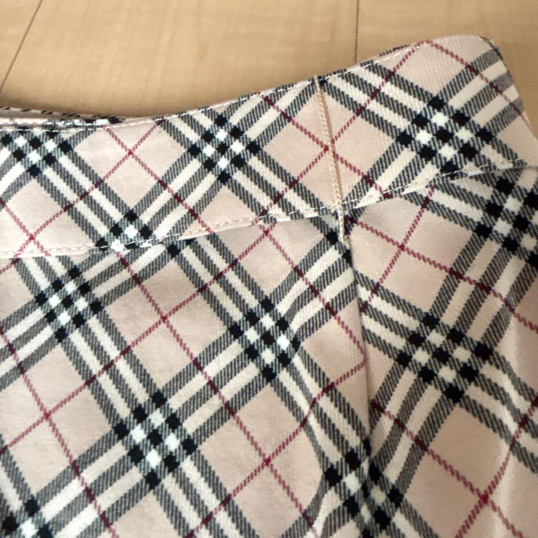 BURBERRY バーバリーブルーレーベル ノバチェック スカート ベルト　38