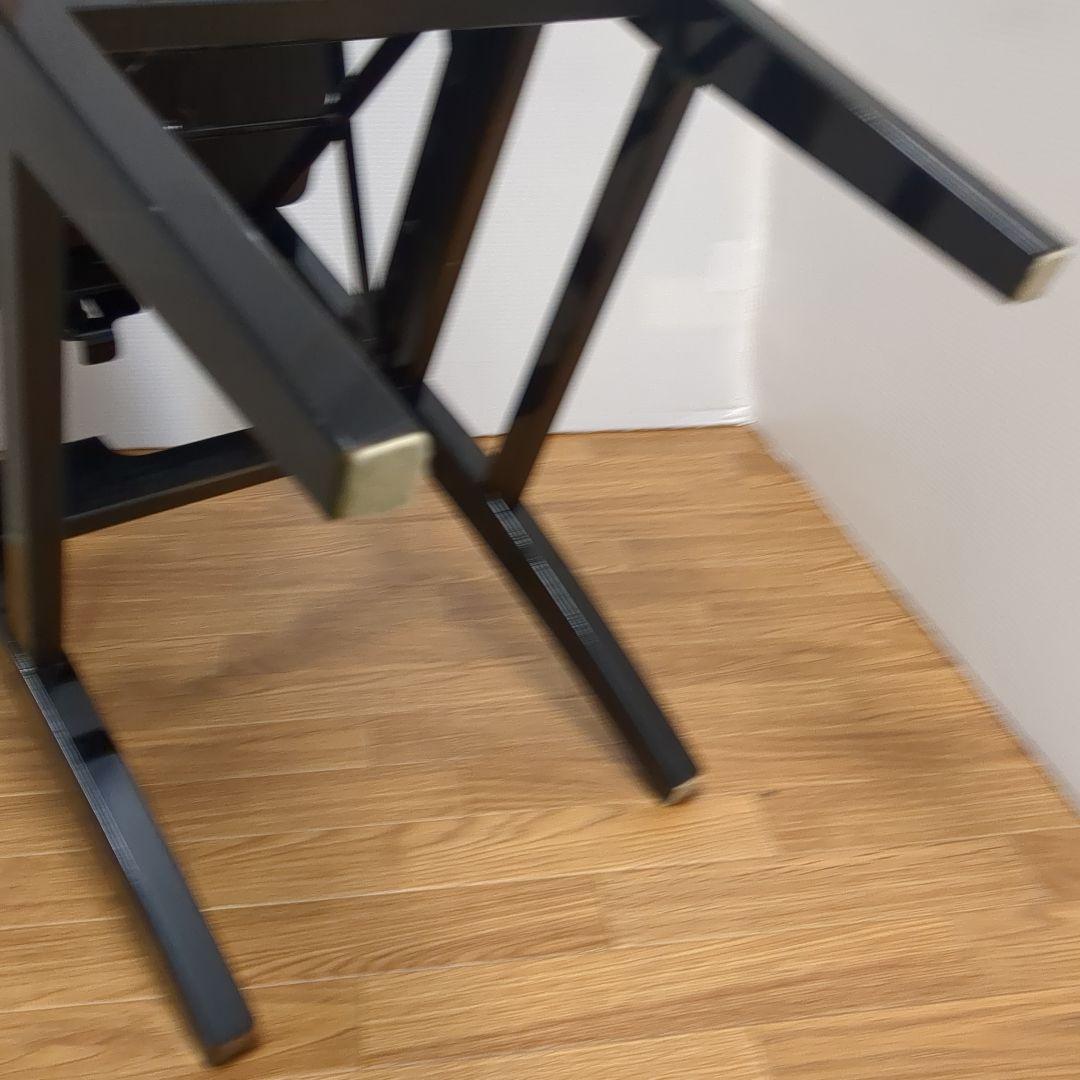 希少 名陽木工 PEACOCK ピーコック ピアノ椅子 背付 高さ調整可　木製