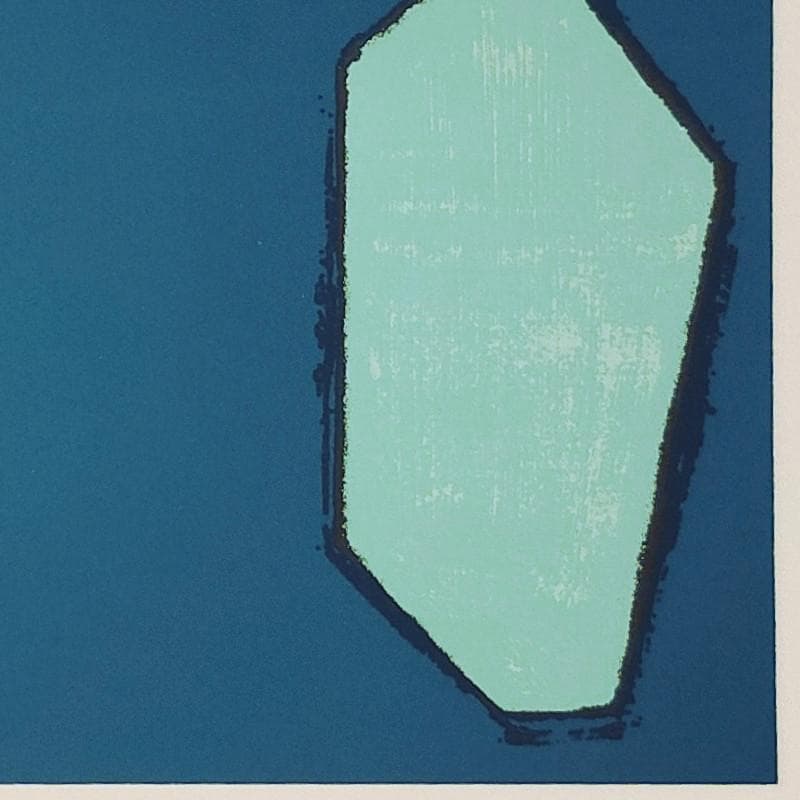 mmm!☆花田和治☆「 ー海と岩ー 」シルクスクリーン　大衣　新品額！