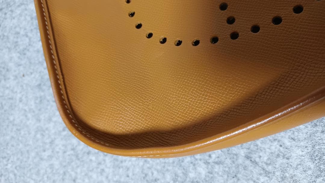 [専用］⑤エルメス　Hermès　エヴリン1PM　エプソン　ゴールド（ブラウン）