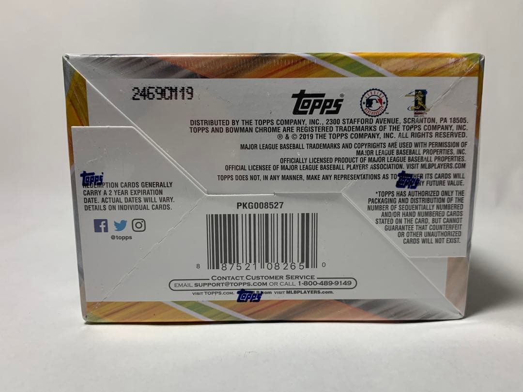 未開封 2019 Bowman Chrome Master Hobby Box