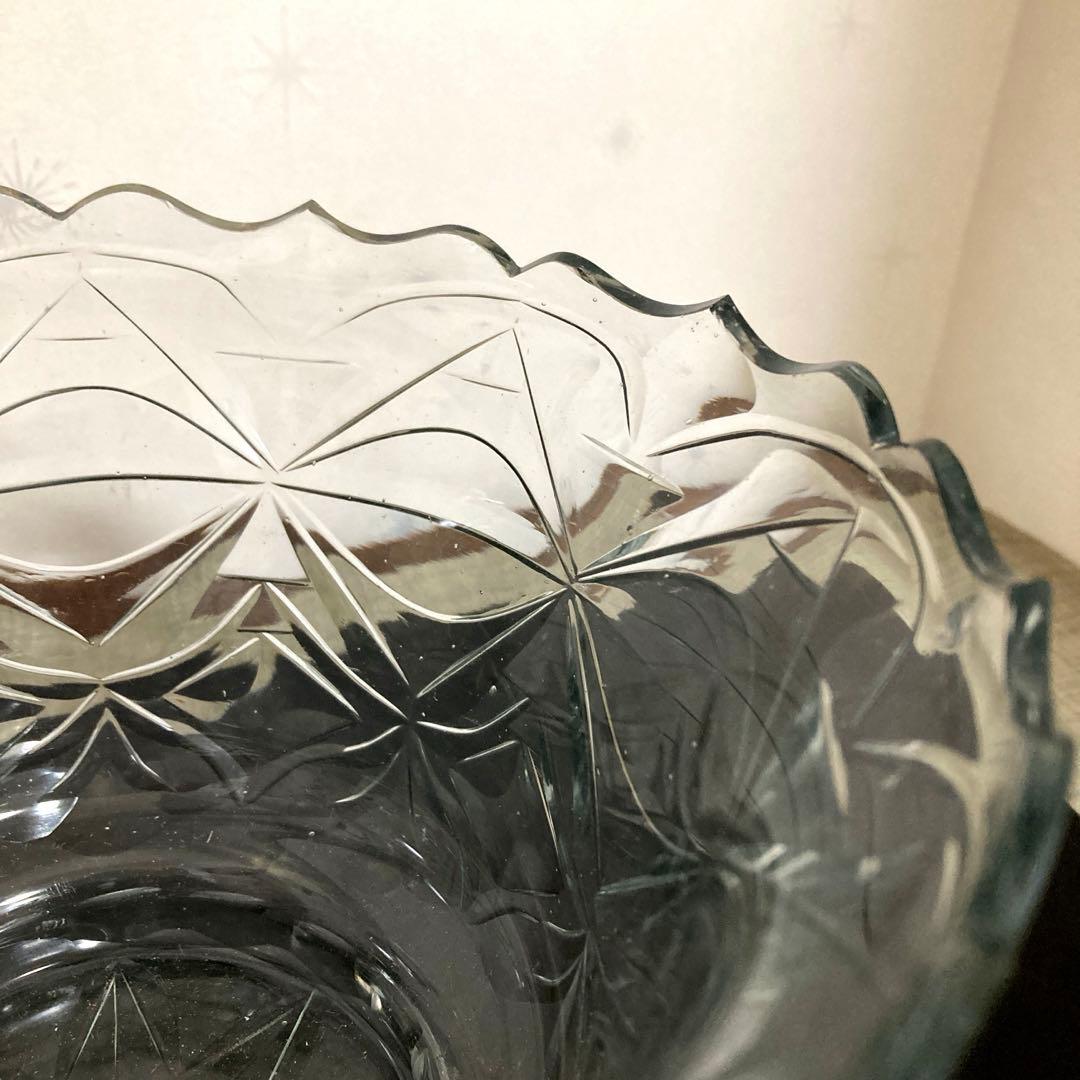 オランダ切子 ボンボン入れ 蓋物 ギヤマン アンティーク 菓子器