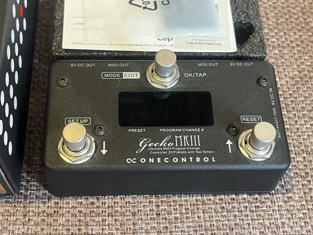 One Control Gecko MkIII MK3 MIDIコントローラー