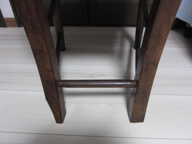 ☆レトロ ビンテージ☆チャーチチェア/教会椅子 木製 ポケット収納付　①