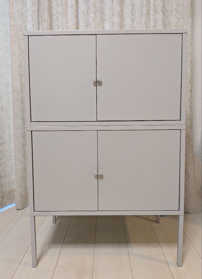 IKEA LIXHULT リックスフルト 2台 グレー 送料込 組立て済 未使用