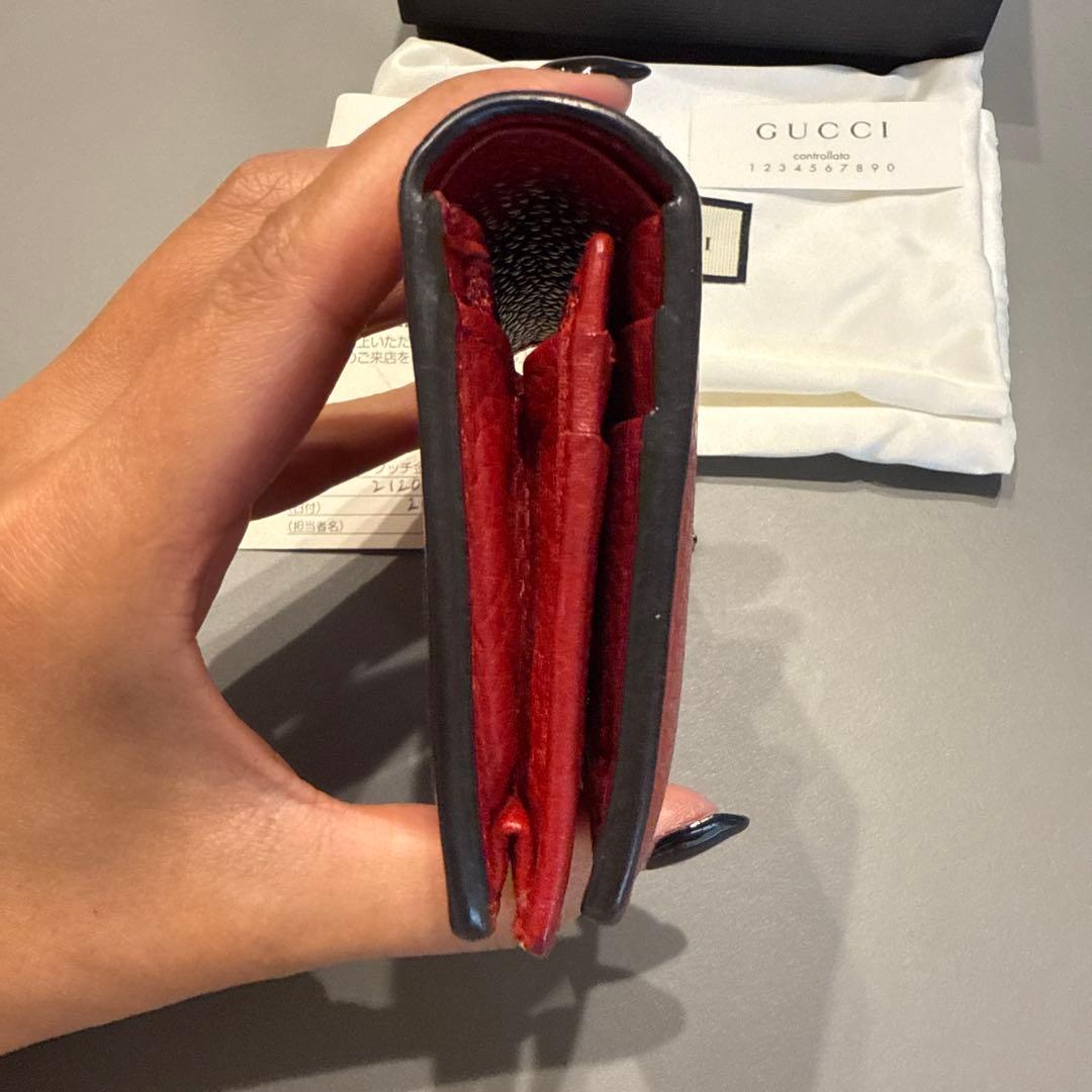 値下げしました　GUCCI アニマリエ タイガー 二つ折財布